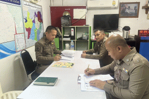 รอง ผบก.ฯ ออกตรวจเยี่ยมงานป้องกันปราบปราม